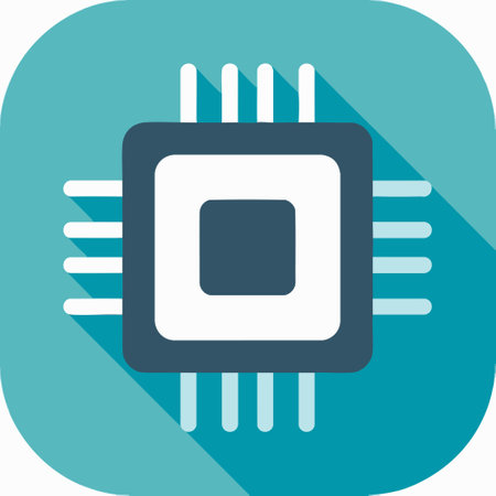 Microchip with AI symbol