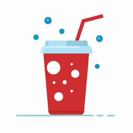 Soda Cup with Bubblesのイラスト素材