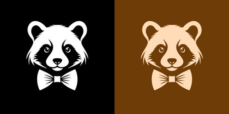 Red Panda with Bow Tieのイラスト素材