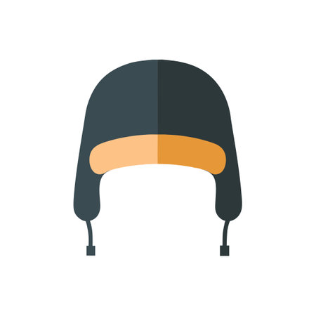 Elegant Ushanka Hat Iconのイラスト素材