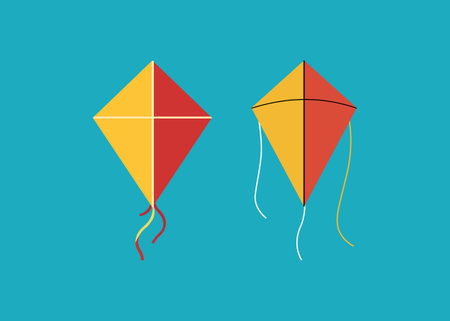 Clean Kite Flying Iconのイラスト素材
