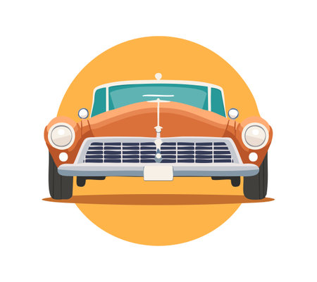 1950s a classic carsのイラスト素材