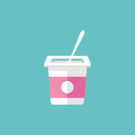 Minimal Yogurt Food Iconのイラスト素材