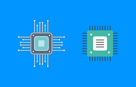 Minimalist Microchip Technology Icon