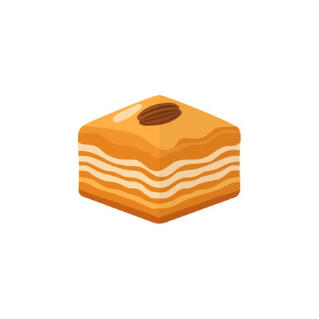 Simple Baklava Dessert Iconのイラスト素材