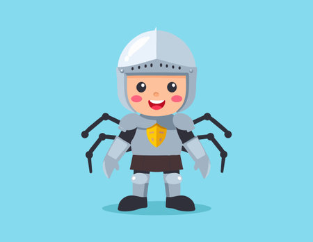 Cute Knight Spiderのイラスト素材