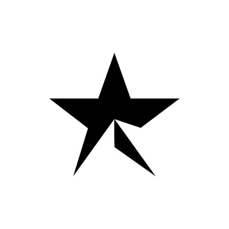Shining Black Star illustrationのイラスト素材