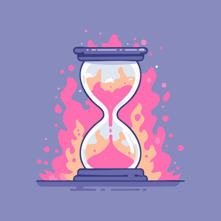 Fiery Hourglass illustration