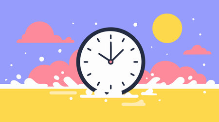 Liquid Time Clock illustration