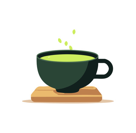 Illustration Matcha Green Teaのイラスト素材