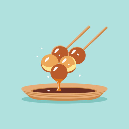 Mitarashi Dango with Sweetのイラスト素材