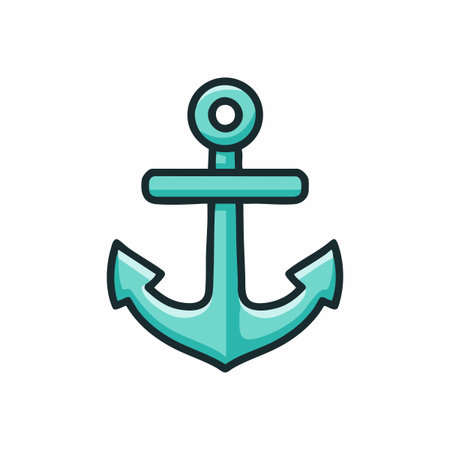 Anchor Symbol illustrationのイラスト素材