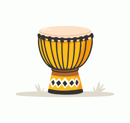 African Drum illustrationのイラスト素材
