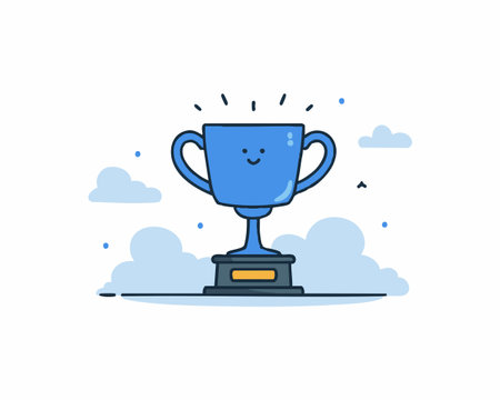 Unity Cup flat illustrationのイラスト素材