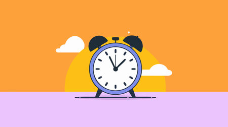 Alarm Clock flat illustration