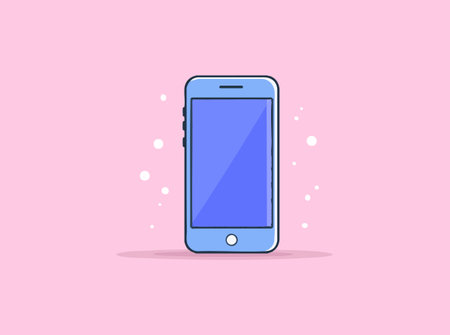 Mobile Phone flat illustrationのイラスト素材