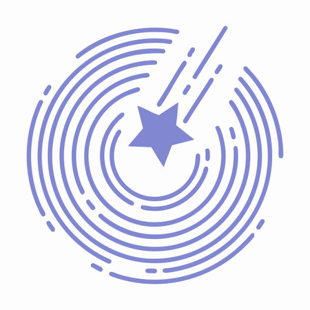 falling star in spiral galaxyのイラスト素材