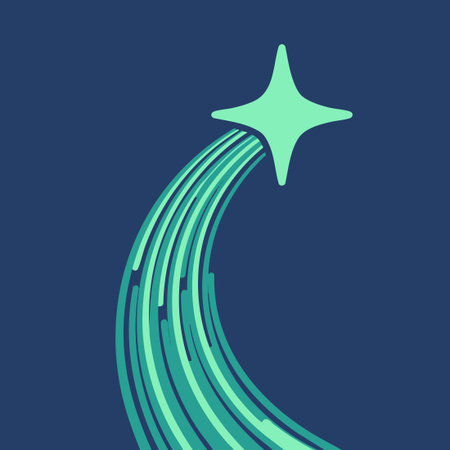 shooting star growth trajectoryのイラスト素材