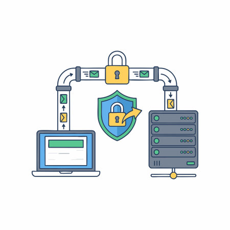 Secure file transferのイラスト素材