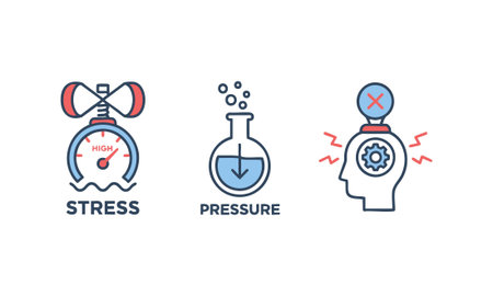 Stress Pressure Valve Iconsのイラスト素材