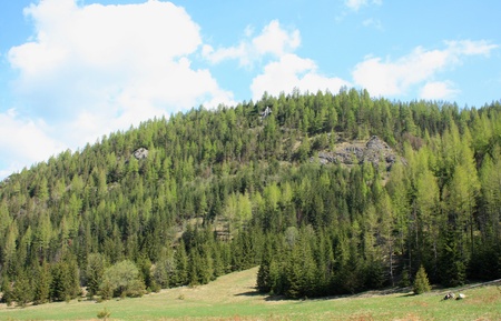 The beautiful mountain in Polandの写真素材