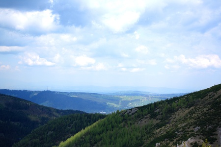 The beautiful mountain in Polandの写真素材