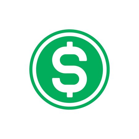 Dollar Money Symbol. Web Icon Logo Template Design Element.のイラスト素材