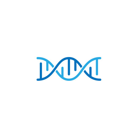 DNA Helix icon logo template.のイラスト素材