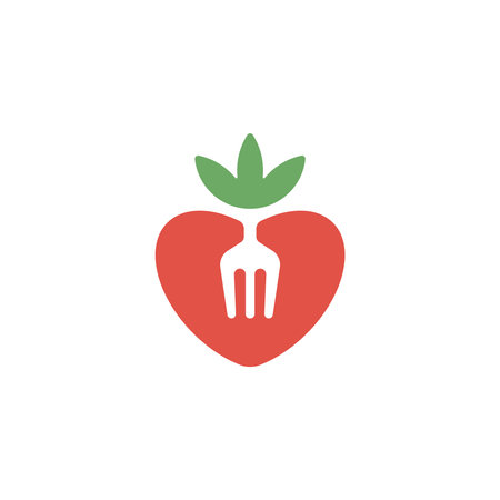 Fresh food logo symbol.のイラスト素材