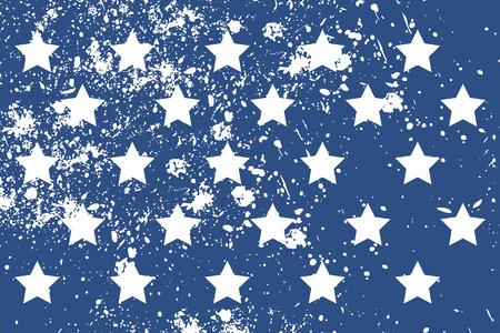 Pattern with american stars in grunge style. Cool print on T-shirts, fabric etc.のイラスト素材