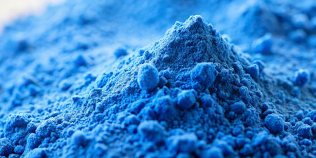 Vibrant Blue Powder to enhance your Art and Creativity pursuitsの写真素材
