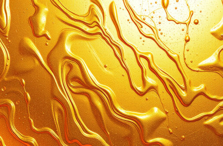 Golden Folia Shimmering Backgroundの素材