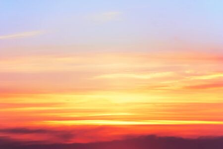 Beautiful sunset sky with colorful evening clouds.の写真素材