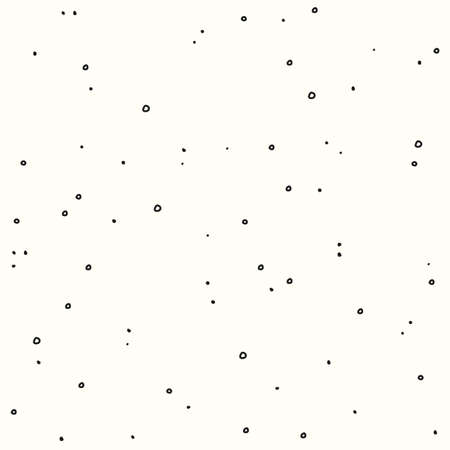 Hand drawn dots on a white background. Vector seamless patternのイラスト素材