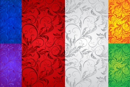 Set of colorful seamless swatchesのイラスト素材