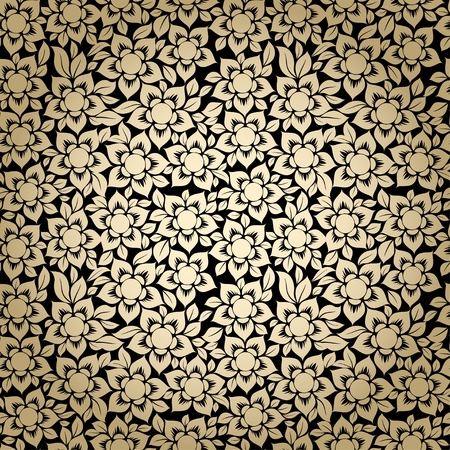 Seamless floral backgroundのイラスト素材