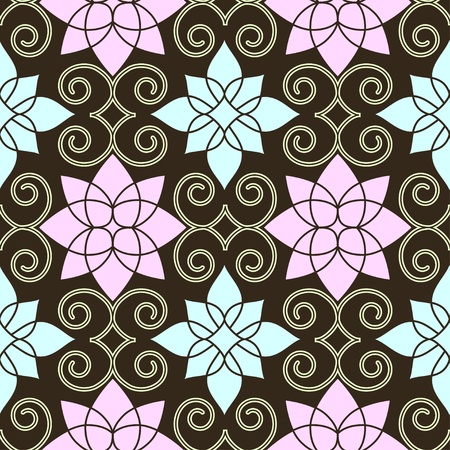Retro seamless patternのイラスト素材