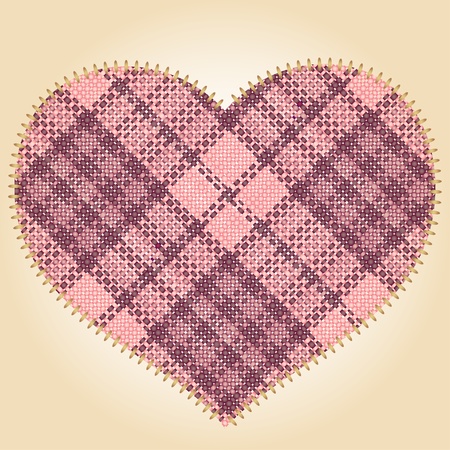 Patch heartのイラスト素材
