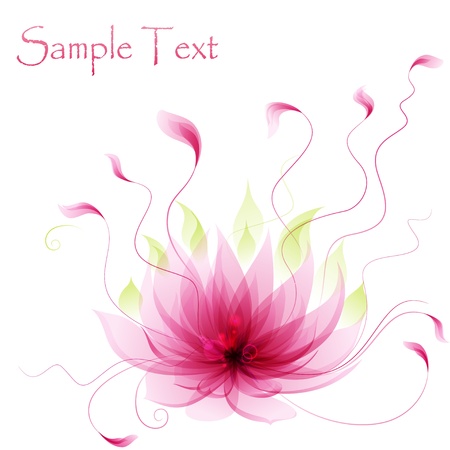Abstract pink lotus flowerのイラスト素材