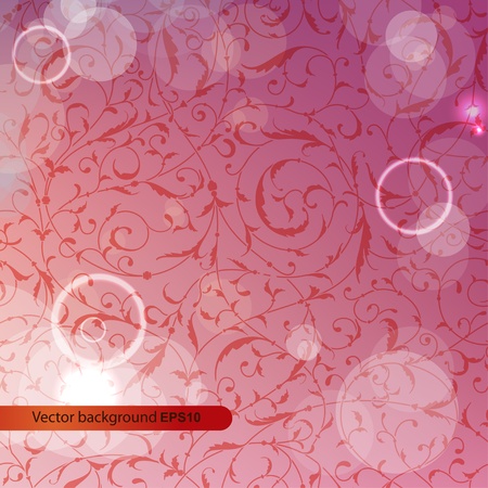 seamless floral backgroundのイラスト素材