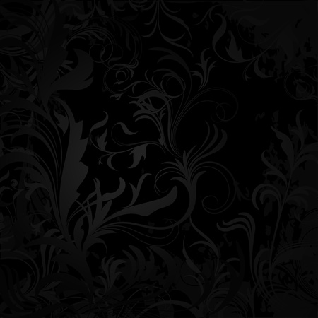 Vintage background with floral decorationのイラスト素材