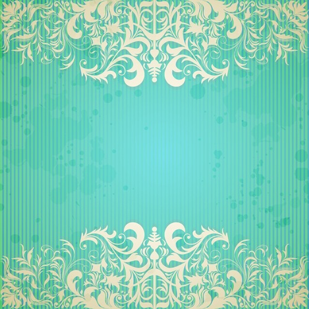 Vintage frame and grungy paper for designのイラスト素材