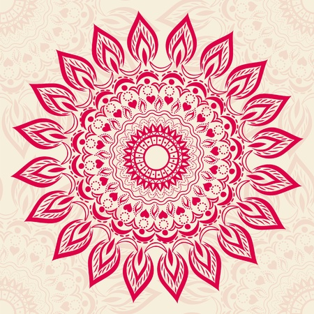 Ornamental round patternのイラスト素材