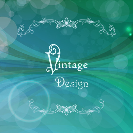 Vector abstract background with vintage frameのイラスト素材