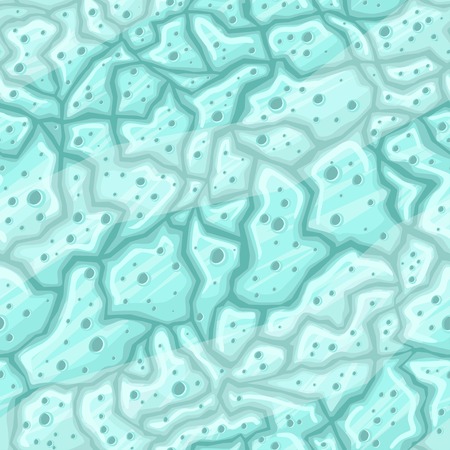 Cartoon seamless cracked ice texture. Vector illustration.のイラスト素材