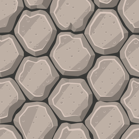Seamless cartoon stone texture. Vector illustration.のイラスト素材