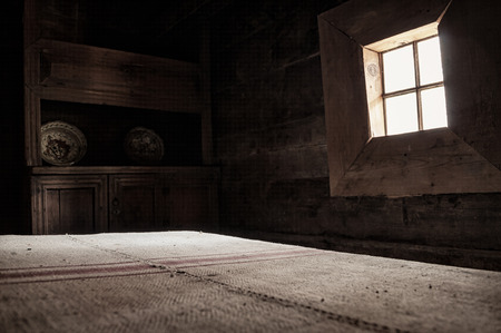 Vintage interior room in the national Museum of rural life in the Ukraine .のeditorial素材