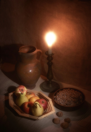 Christmas Eve. Vintage still lifeの写真素材