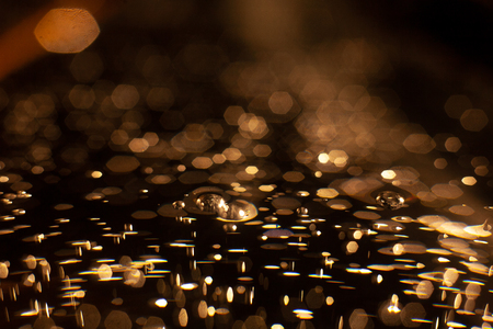 Abstract of christmas and bokeh light with glitter background .の写真素材