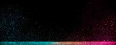 Abstract of christmas and bokeh light with glitter backgroundの写真素材